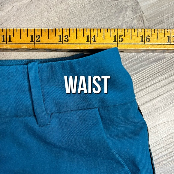 Mossimo : teal stretch capri pants - Picture 10 of 12